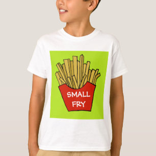 Camiseta de los niños de las patatas fritas de la