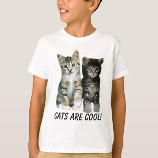 Camiseta de los niños de los gatitos