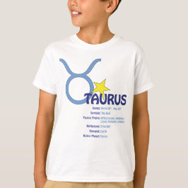 Camiseta de los niños de los rasgos del tauro