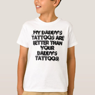 Camiseta de los niños de los tatuajes de mi papá