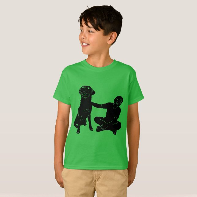 Camiseta de los niños del amor del laboratorio (Anverso completo)