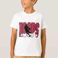 Camiseta de los niños del Basketball Hoops