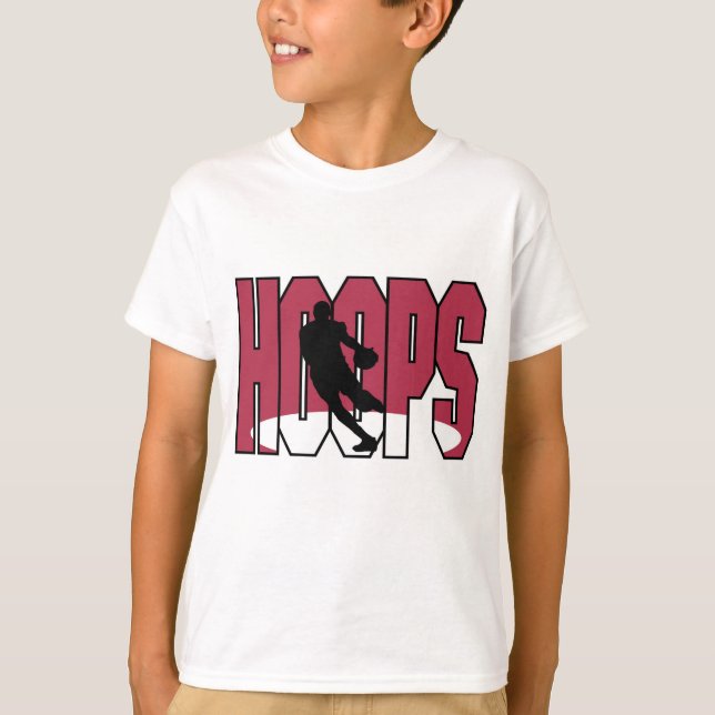 Camiseta de los niños del Basketball Hoops (Anverso)