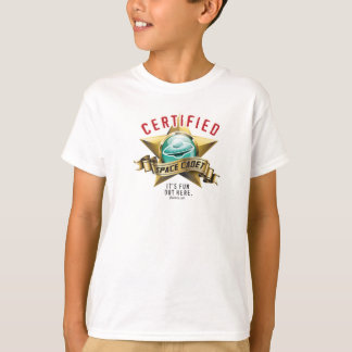 Camiseta de los niños del cadete del espacio de