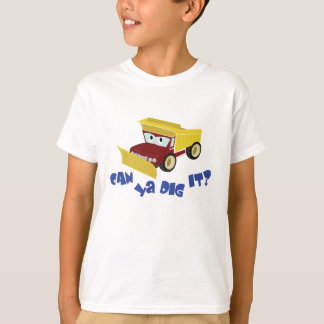 Camiseta de los niños del camión volquete