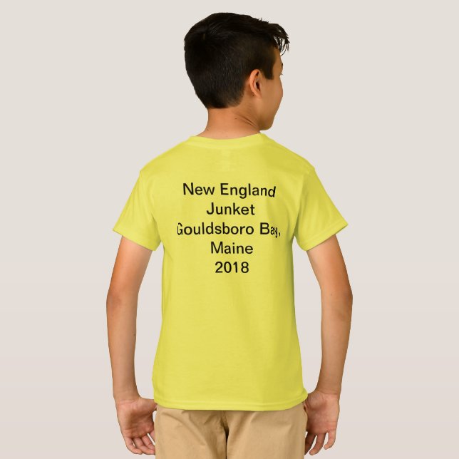 Camiseta de los niños del dulce de leche cuajada (Reverso completo)