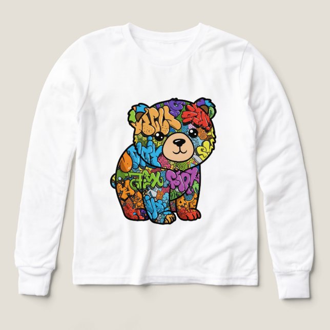 Camiseta de los niños del graffiti de Guay (Diseño frontal)
