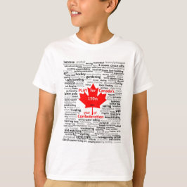 Camiseta de los niños del juego de Canadá 150
