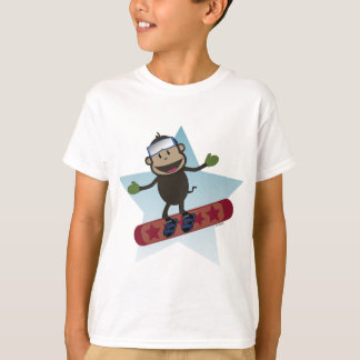 Camiseta de los niños del mono de la snowboard