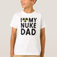 Camiseta de los niños del papá del arma nuclear