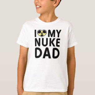 Camiseta de los niños del papá del arma nuclear