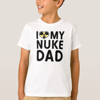 Camiseta de los niños del papá del arma nuclear