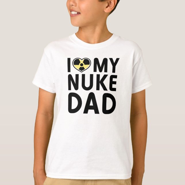 Camiseta de los niños del papá del arma nuclear (Anverso)