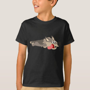 Camiseta de los niños del Personalizado Lobo de la