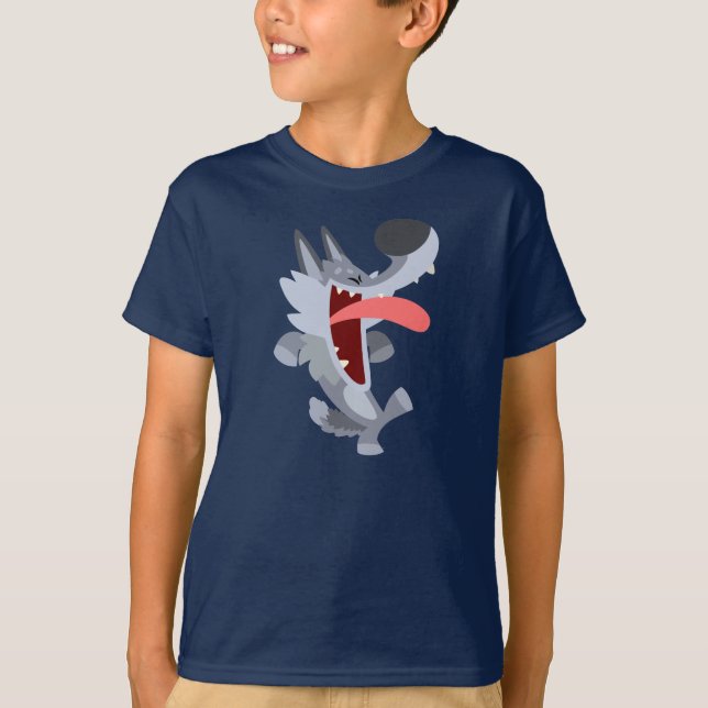 Camiseta de los niños del Personalizado Wolf (Anverso)