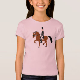 Camiseta de los niños del potro del Dressage