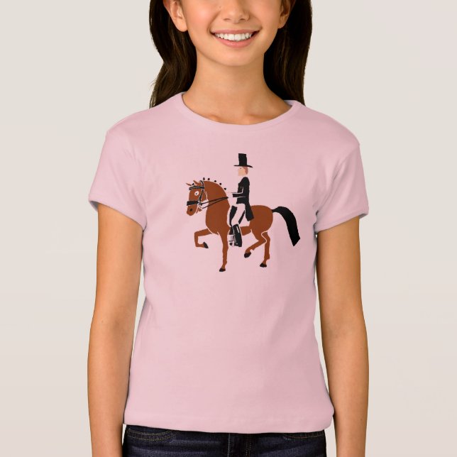 Camiseta de los niños del potro del Dressage (Anverso)