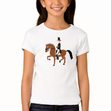 Camiseta de los niños del potro del Dressage
