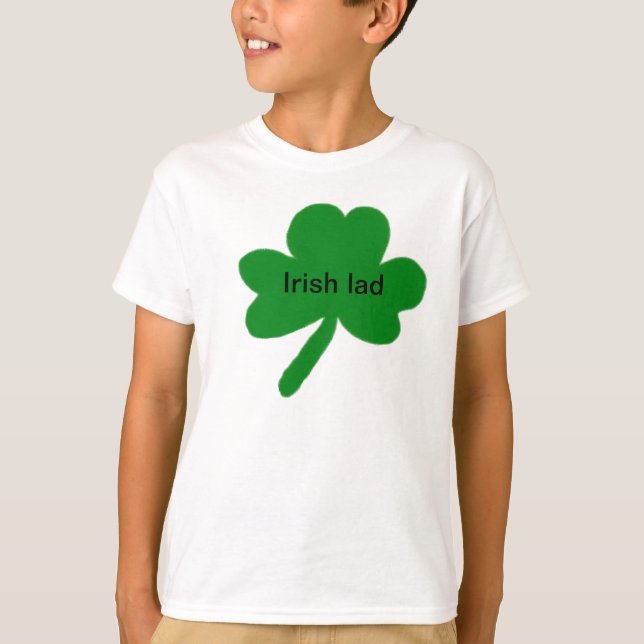 Camiseta de los niños irlandeses de Shamrock (Anverso)