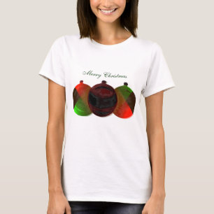 Camiseta de los ornamentos del navidad del art