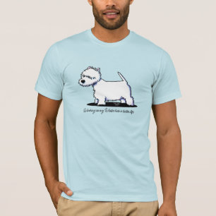 Camiseta de los padres de perro de KiniArt Westie
