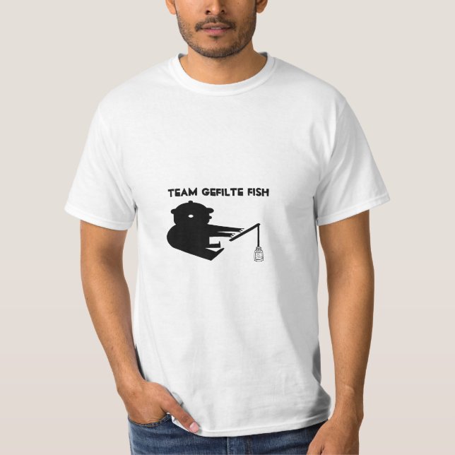 Camiseta de los pescados de Gefilte (Anverso)