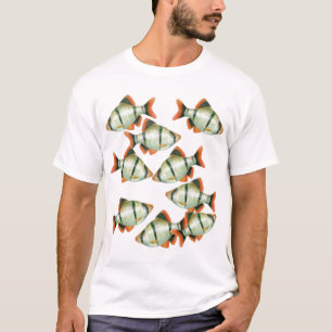 Camiseta de los pescados del acuario de las