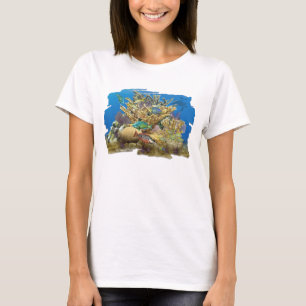 Camiseta de los pescados del arrecife de coral y