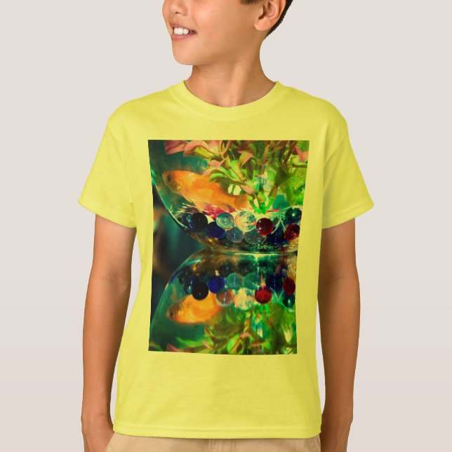 Camiseta de los pescados del oro (Anverso)