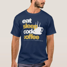 camiseta de los programadores: coma el café del