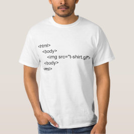 Camiseta de los programadores del HTML