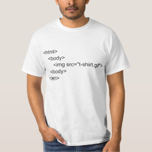Camiseta de los programadores del HTML