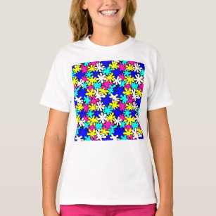 Camiseta de los puntos brillantes de color