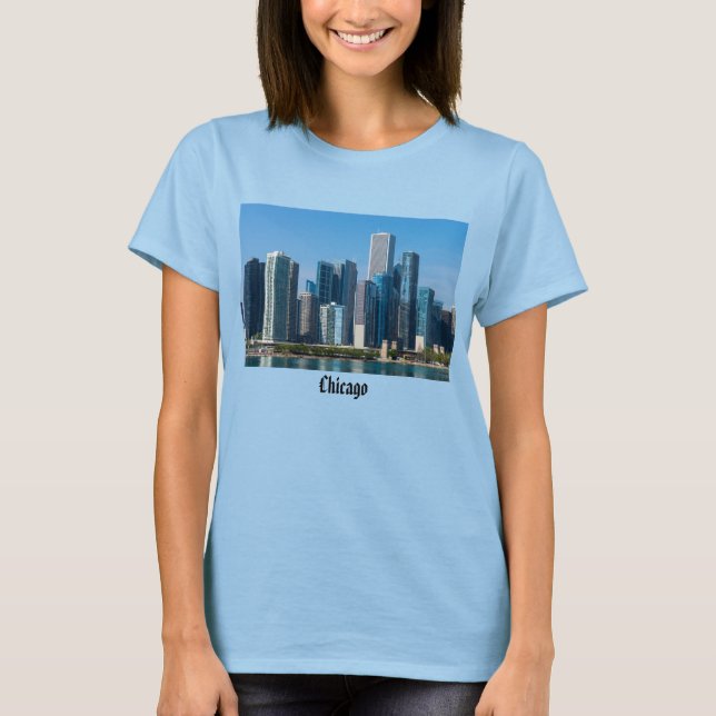 Camiseta de los rascacielos de Chicago (Anverso)