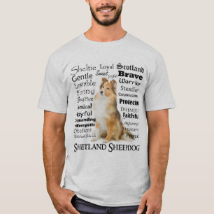 Camiseta de los rasgos de Sheltie