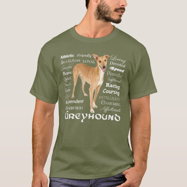 Camiseta de los rasgos del galgo (Anverso)