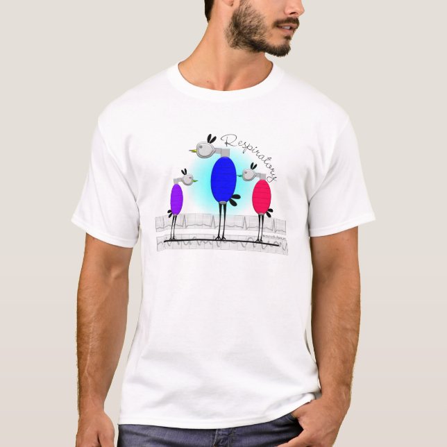 Camiseta De los "regalos respiratorios pájaros de Ambu" de (Anverso)