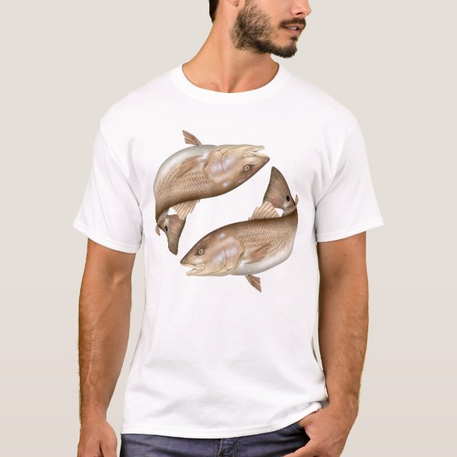 Camiseta de los salmones (tambor rojo) (Anverso)