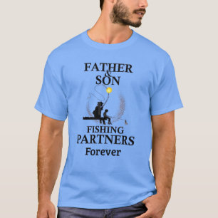 Camiseta de los socios pesqueros del padre hijo