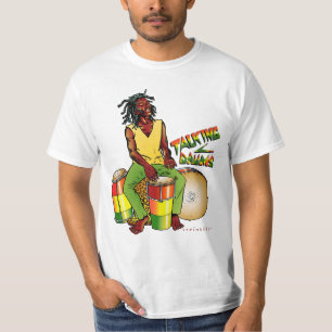 Camiseta de los tambores de Rasta que habla