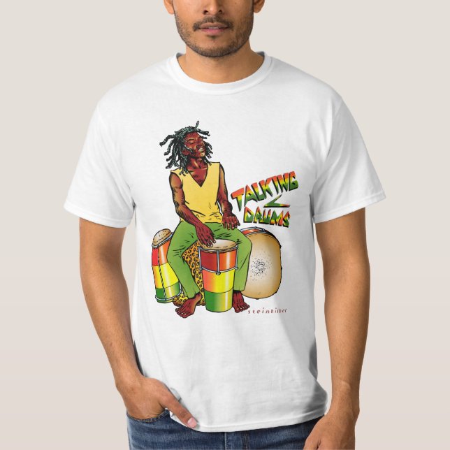 Camiseta de los tambores de Rasta que habla (Anverso)