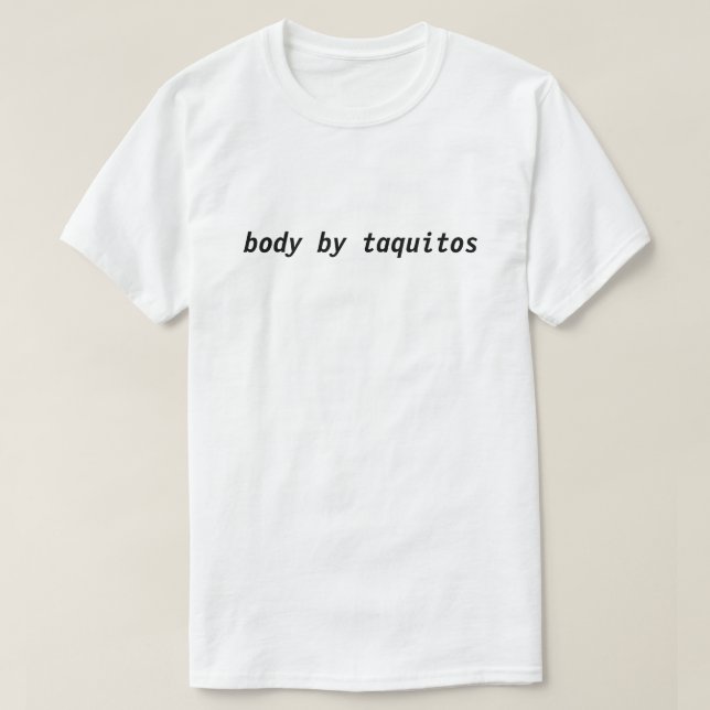 camiseta de los taquitos (Diseño del anverso)