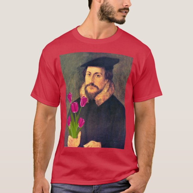 Camiseta de los tulipanes de Calvin (Anverso)