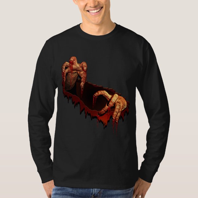 Camiseta de los Undead del zombi del horror de la (Anverso)