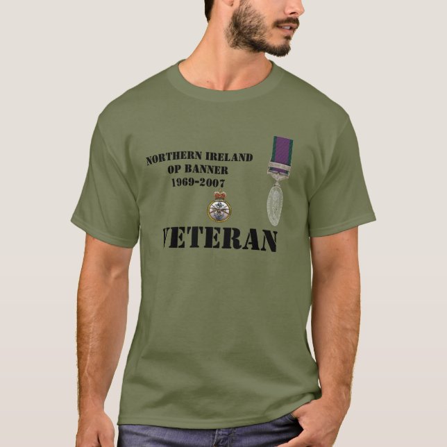 Camiseta de los veteranos de Irlanda del Norte (Anverso)
