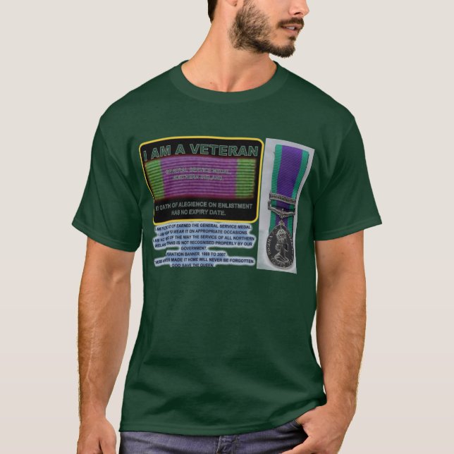 Camiseta de los veteranos de Irlanda del Norte (Anverso)