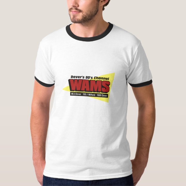 Camiseta de los WAMS FM de los hombres (Anverso)
