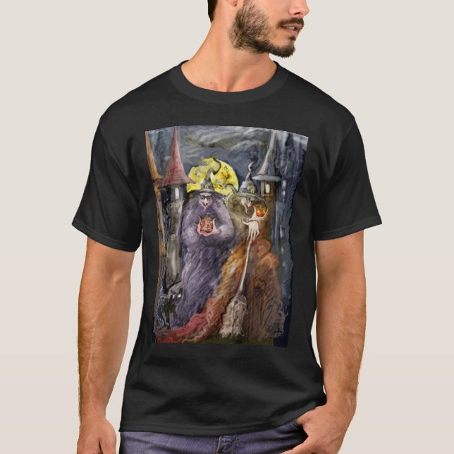Camiseta de los witchs de Halloween (versión (Anverso)