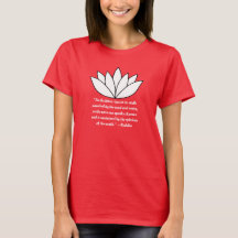 Camiseta de Lotus Flower y Buddha