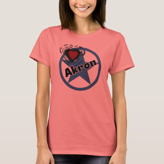 Camiseta de Love Akron (Anverso)